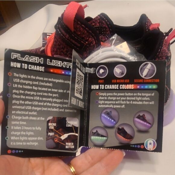  Flash Lights Sneakers, rechargeable led lights - Picture 8 of 11